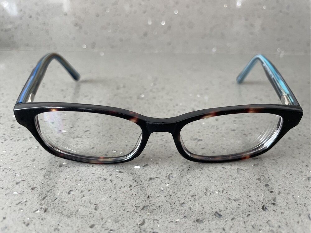 Mayhem MAYO S16 Eyeglasses Frames ONLY Brown Tortoise Blue Stripe Flex 49-15-130